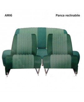 Kit rivestimenti 2 sedili singoli + panca posteriore AMI6 Club Verde diamante (ribaltabili)