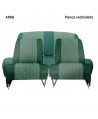Kit rivestimenti 2 sedili singoli + panca posteriore AMI6 Club Verde diamante (ribaltabili)