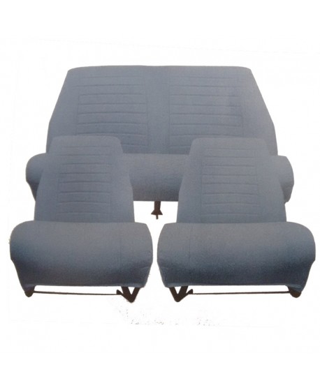 Kit seat covers (2 front seats + rear bench) AMI8 Confort blue diamante