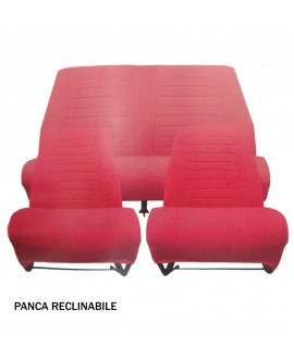 Kit rivestimenti 2 sedili singoli + panca posteriore AMI8 Rosso diamante