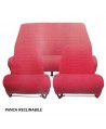 Kit rivestimenti 2 sedili singoli + panca posteriore AMI8 Rosso diamante