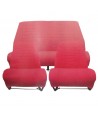 Kit rivestimenti 2 sedili singoli + panca posteriore AMI8 Confort Rosso diamante