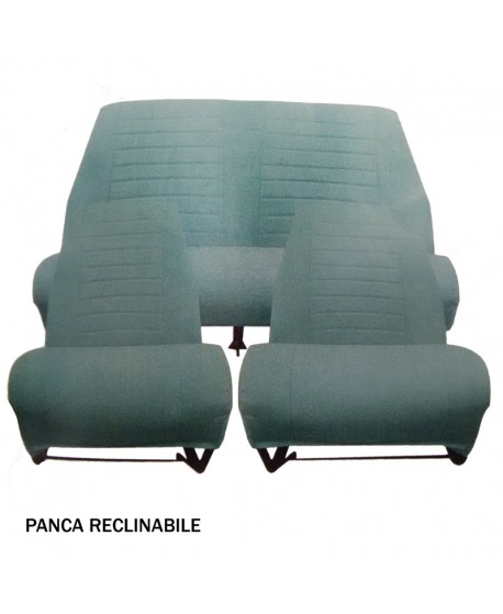 Kit seat covers (2 front seats + rear bench) AMI8 green diamante