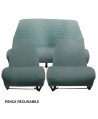 Kit seat covers (2 front seats + rear bench) AMI8 green diamante