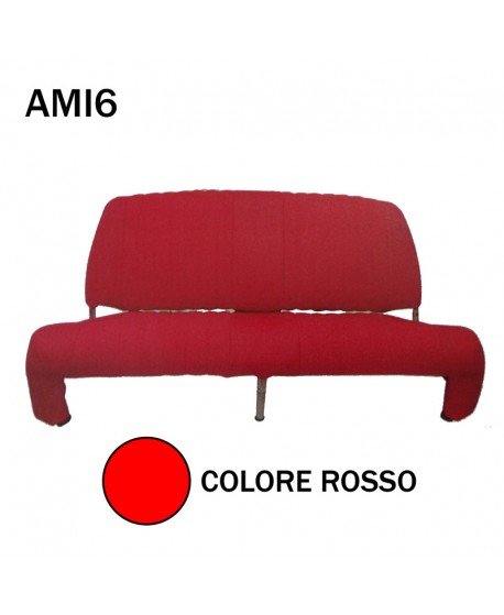Rivestimento panca posteriore ROSSO AMI6 Club ribaltabile
