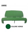 Rivestimento panca posteriore VERDE AMI6 Club ribaltabile