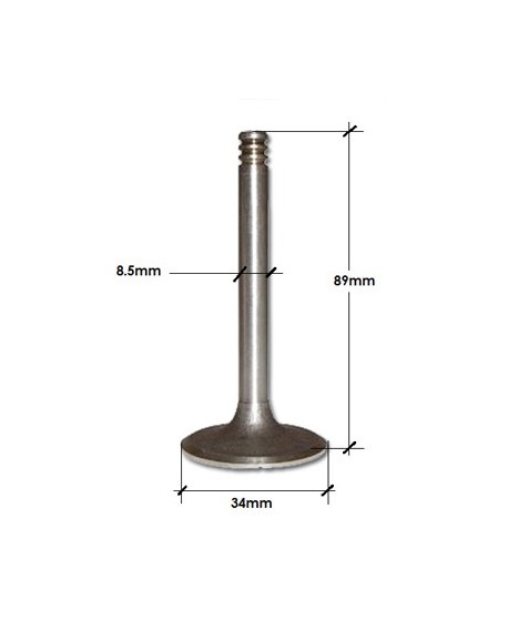 Valvola di scarico motore 435 (34x8,5x89mm)