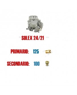 Jet set for 24/21 carburettor (primary 125, secondary 100)