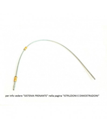 Left front drum brake hose, diam. 09