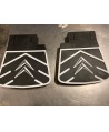 Pair of rear mud flaps, with Citroen logo, faithful reply