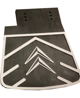 Coppia paraspruzzi posteriori con logo Citroen replica fedele di accessorio originale per tutti i modelli