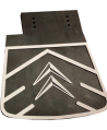 Pair of rear mud flaps, with Citroen logo, faithful reply