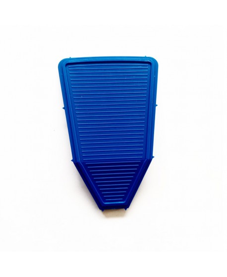 Single spoke steering wheel  blue cap