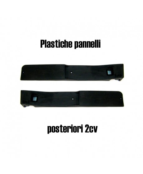 Kit fascioni in plastica nera per pannelli posteriori per 2CV