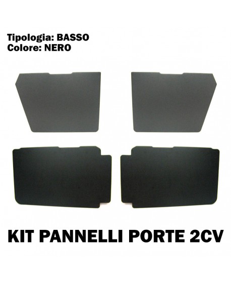Kit promo pannelli neri e bassi per porte 2cv Charleston/2cv4 (1824sx+1824dx+1825sx+1825dx)