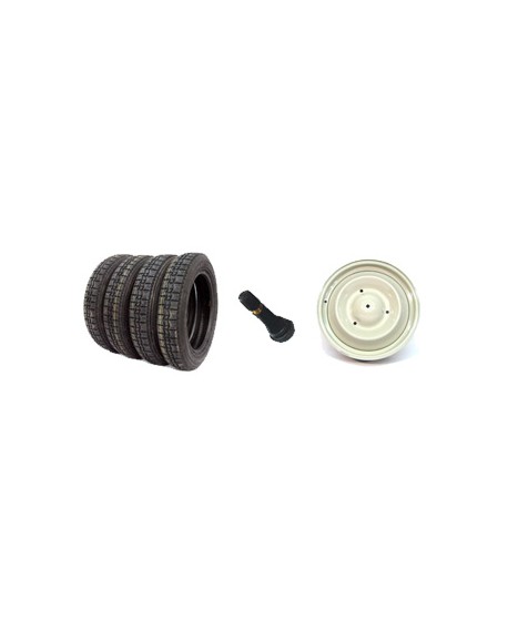 Kit promo lotto pneu 125-15 Wearwell + cerchioni + valvole (322+504x4+439x4)