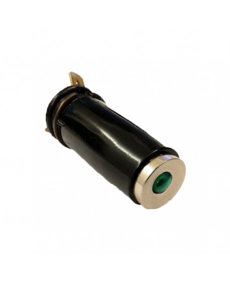 Dashboard indicator with green lens