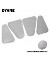 2834 Kit rivestimento portello baule feltro grigio Dyane (4 pezzi)