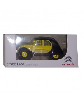 Modellino marca Citroën 2CV Charleston giallo-nero "3 inches"