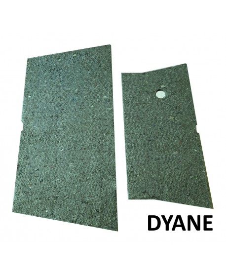 Feltro insonorizzante cofano Dyane (composto da 2 pezzi) materiale conforme d'origine