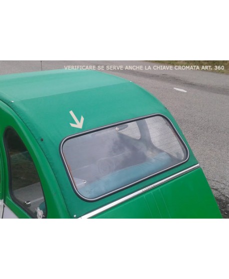 5306 Guarnizione lunotto posteriore capote 2CV
