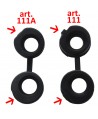Flat valve stem rubber