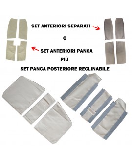 Kit tele per Dyane reclinabile (ant 809x2+810x2 o 811x2+812x2 +post 2833x1)