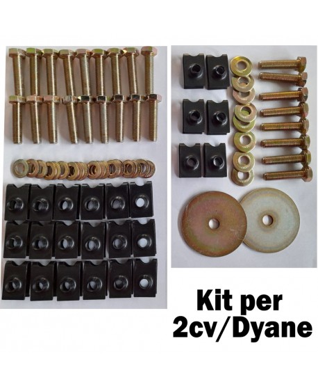 5964 KIT viteria fissaggio telaio 2cv/Dyane(941x26, 5499x26, 970x18, 971x8, 979x2)