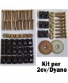 5964 KIT viteria fissaggio telaio 2cv/Dyane(941x26, 5499x26, 970x18, 971x8, 979x2)
