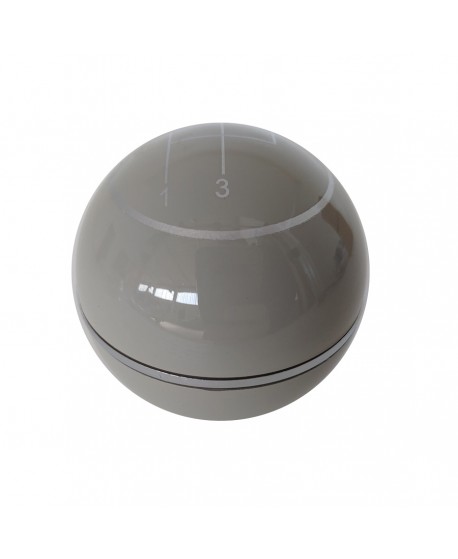 5430 Pomello leva marce grigio con anello cromato e disegno marce