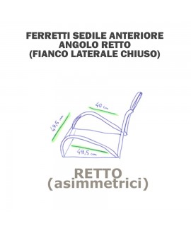 Ferretti sedile angolo retto (diam.4mm x 2 + 1 pezzi)