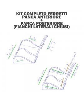 Ferretti kit panca anteriore + panca posteriore (diam.4mm)