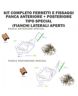 Ferretti kit Special completo (diam.4mm x 2 pezzi + 6 ferretti per le asole)