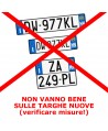 Stainless steel front license plate frame for small front license plate