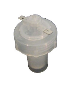 Cap for dual circuit brake fluid reservoir
