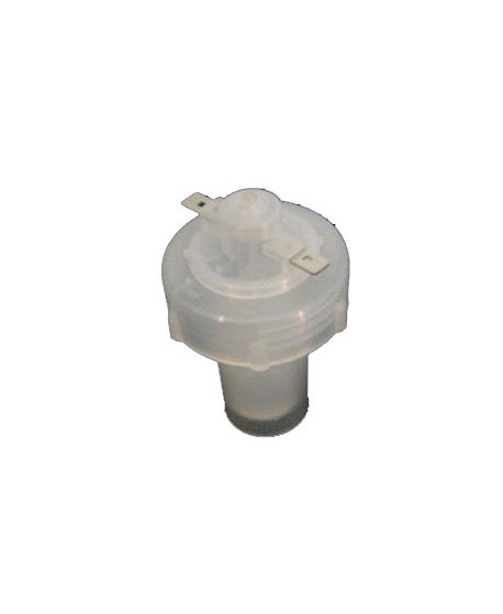 Cap for dual circuit brake fluid reservoir