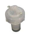 Cap for dual circuit brake fluid reservoir