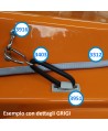 3403 Elastico cofano + gancio inox