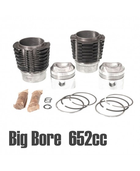 5024 Kit pistoni/cilindri maggiorati BIG BORE 652cc 9:1 diam.77mm