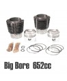 Kit pistoni/cilindri maggiorati BIG BORE 652cc 9:1 diam.77mm