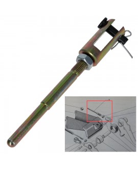 Perno per pedale freno con regolazione e spinotto