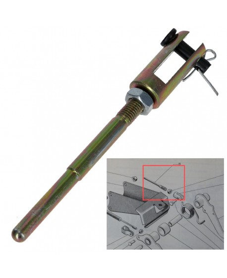 009 Perno per pedale freno con regolazione e spinotto