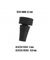 Gommino cofano Dyane / Acadiane piccolo (diam testa 8,2mm, altezza testa 3mm, altezza totale 13,8mm)