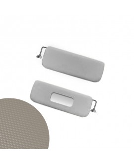Coppia parasoli 2CV/Dyane grigio (texture QUASI simile all'originale e supp. in metallo)
