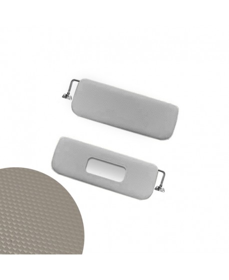 5400g Coppia parasoli 2CV/Dyane grigio (texture QUASI simile all'originale e supp. in metallo)