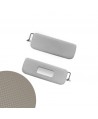 5400g Coppia parasoli 2CV/Dyane grigio (texture QUASI simile all'originale e supp. in metallo)
