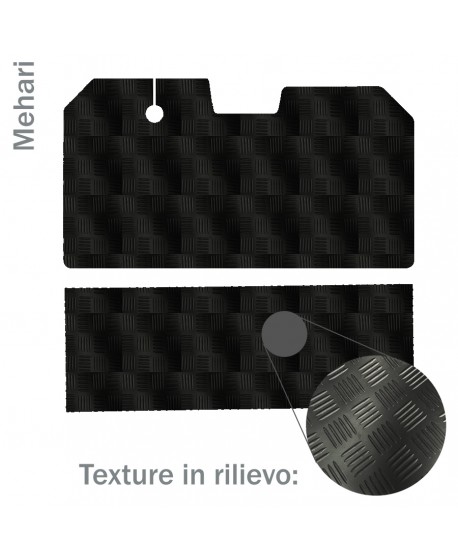 3328 Kit tappeti anteriore + posteriore Mehari zigrinati (vedere foto)