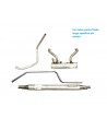 Mehari exhaust kit with long tailpipe (art. 172-173-174-3100) Walker