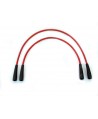 Pair of spark plug cables (red color as original) HIGH QUALITY