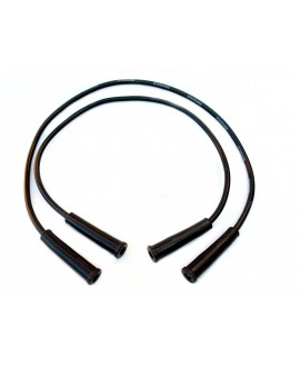Pair of BLACK spark plug cables (first price)